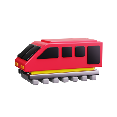 High Speed Train  3D Icon