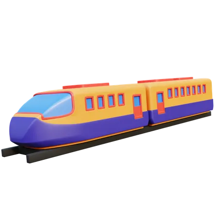 High Speed Train  3D Icon