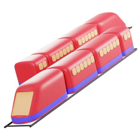 High Speed Train  3D Illustration