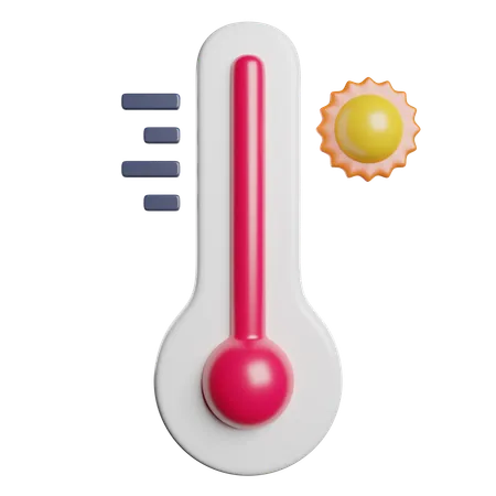 High Temperature Hot 3D Icon