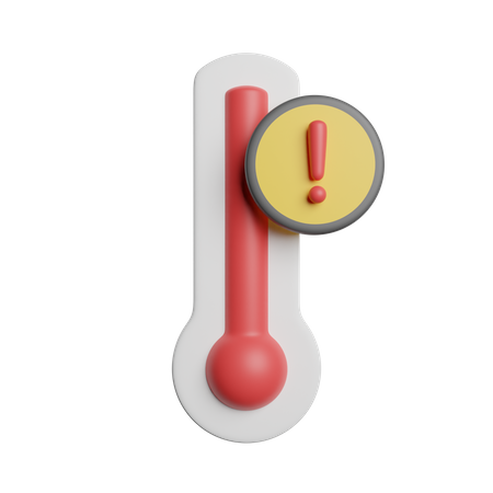 High Temperature  3D Icon