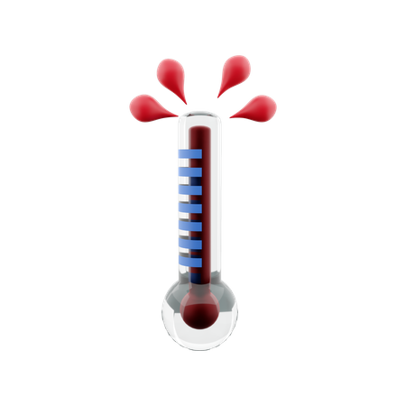 High Temperature  3D Icon