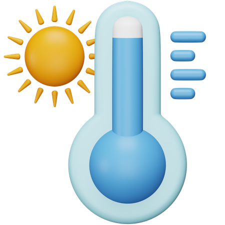 High Temperatures  3D Icon