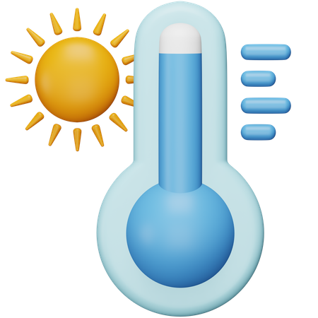 High Temperatures 3D Icon