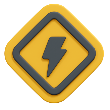 High voltage  3D Icon