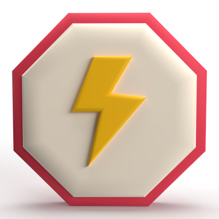 High Voltage  3D Icon