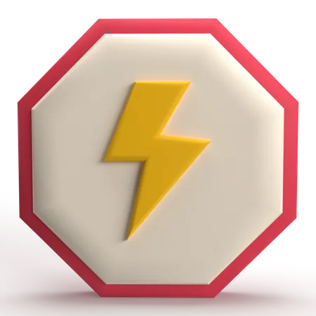 High Voltage  3D Icon