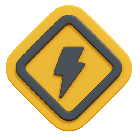 High voltage  3D Icon