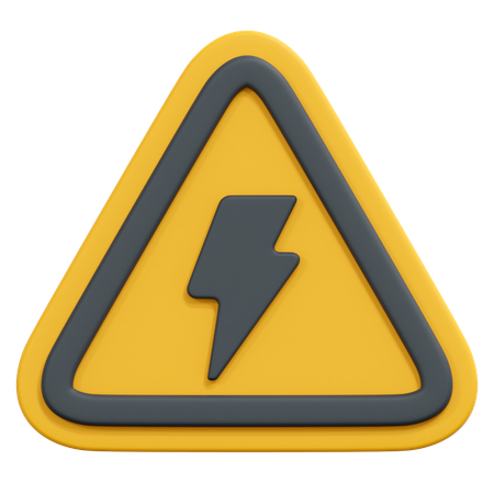High voltage  3D Icon