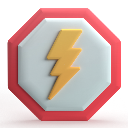 High Voltage  3D Icon