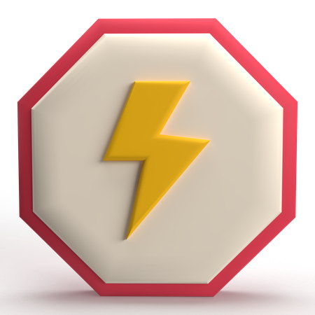 High Voltage  3D Icon