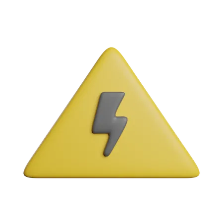High Voltage Electric 3D Icon