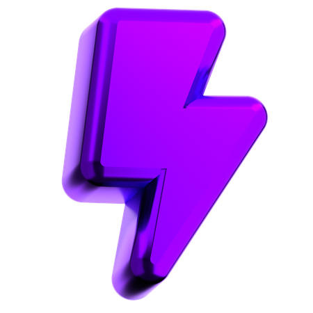 High Voltage Abstract Shape  3D Icon