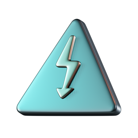 High Voltage Eectricity  3D Icon