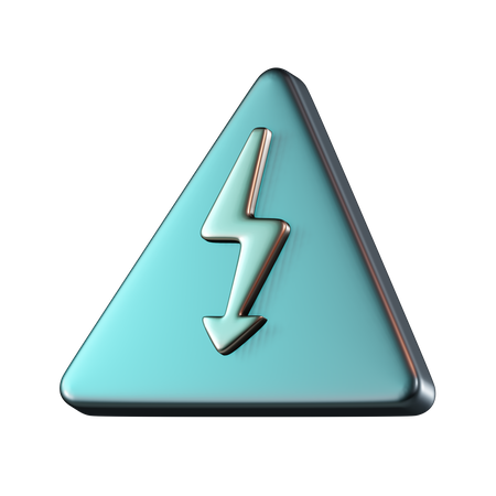 High Voltage Eectricity  3D Icon