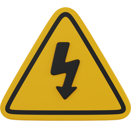 High voltage electricity  3D Icon