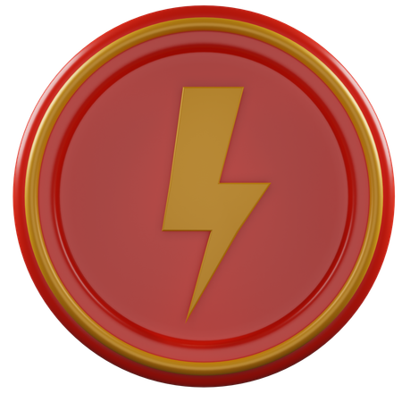 High Voltage Sign  3D Icon