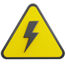 high voltage signage emoji 3d