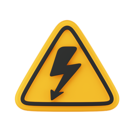 High Voltage Signs  3D Icon