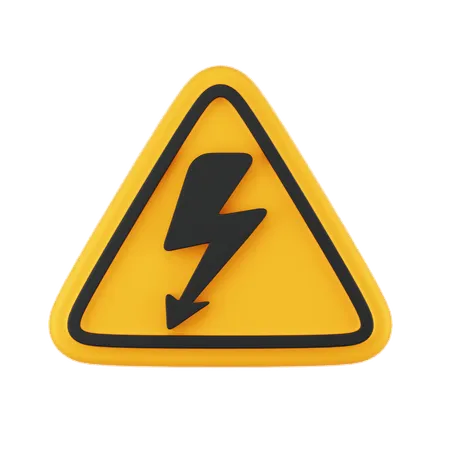 High Voltage Signs  3D Icon