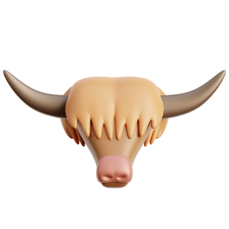 Highland Cattle  3D Icon