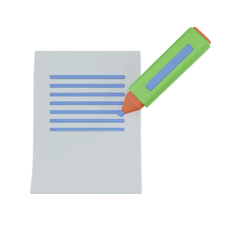 Highlighter  3D Icon