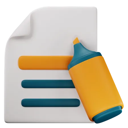 Highlighter  3D Icon