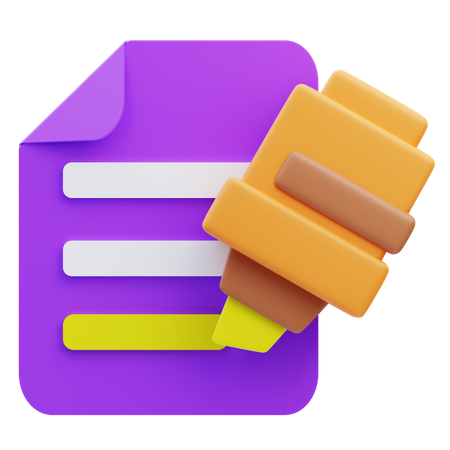 Highlighter  3D Icon