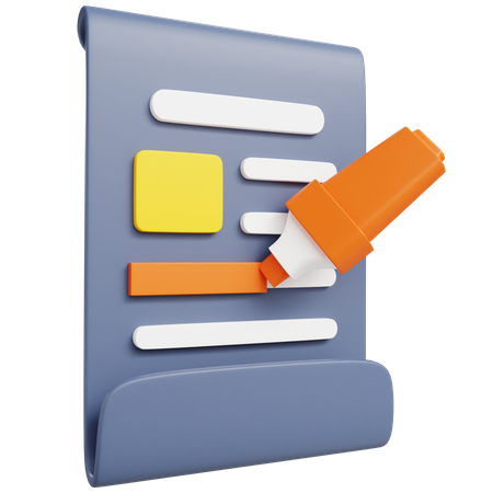 Highlighter  3D Icon