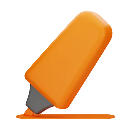 Highlighter 3 D Stationery 3D Icon
