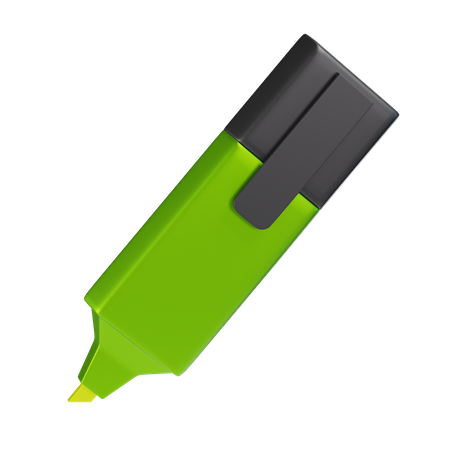 Highlighter Pen  3D Icon