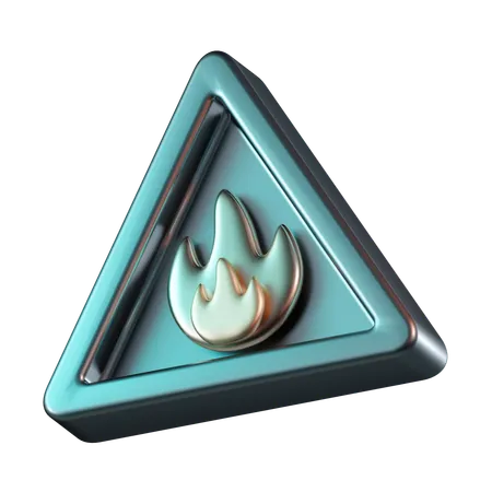 Highly Flammable Sign  3D Icon