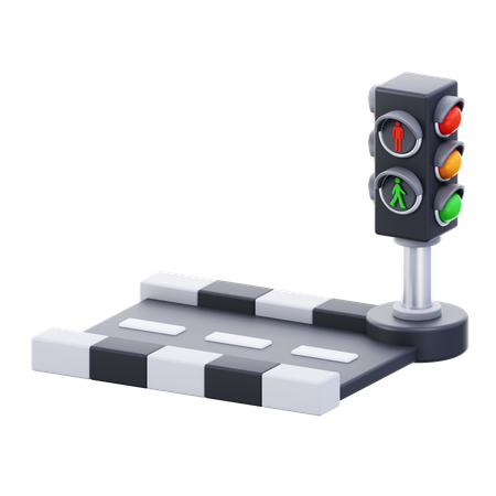 Highway Crossing  3D Icon
