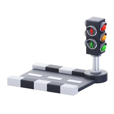 Highway Crossing  3D Icon