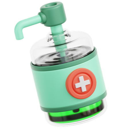 Desinfetante para as mãos limpo  3D Icon