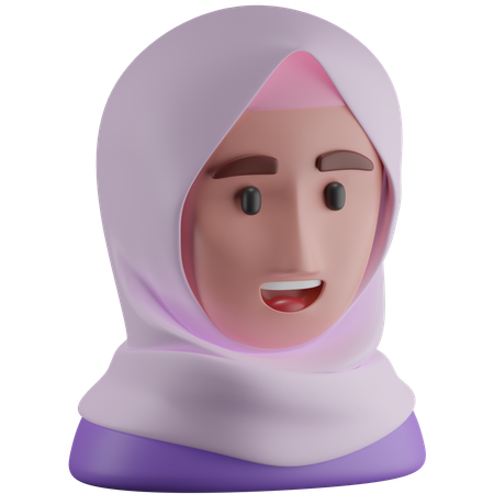 Hijab  3D Icon