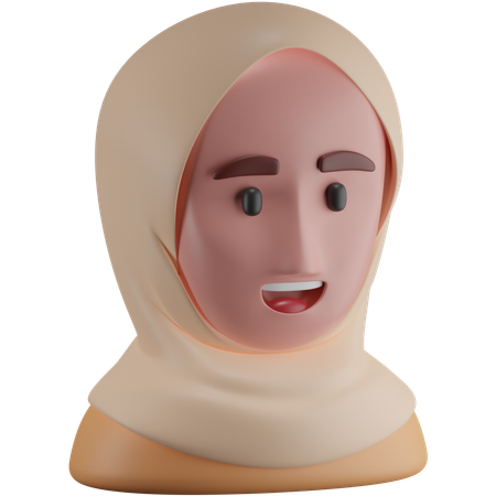 Hijab  3D Icon