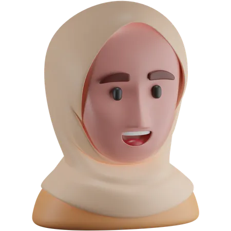 Hijab  3D Icon