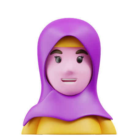 Hijab  3D Icon