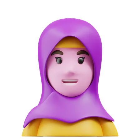 Hijab  3D Icon