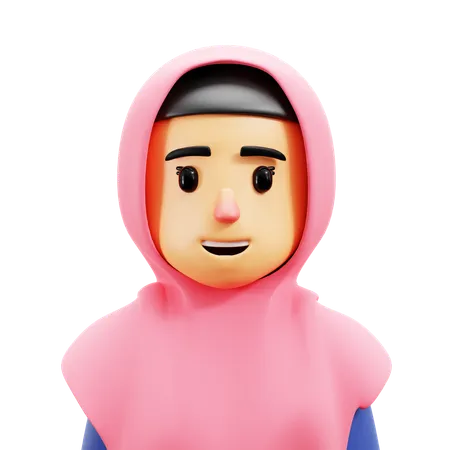 Hijab  3D Icon