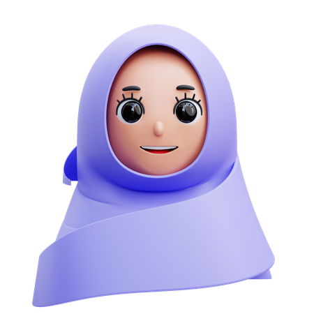 Hijab  3D Icon