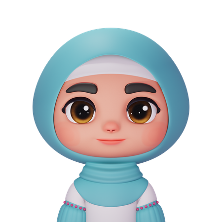 Hijab Enfant  3D Icon