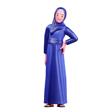 Hijab femenino  3D Illustration