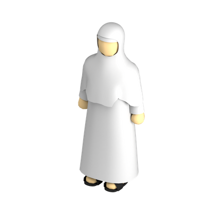 Hijab-Frau  3D Illustration