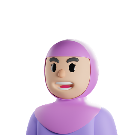 Hijab madre  3D Icon