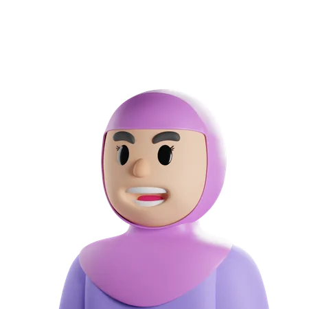 Mère hijab  3D Icon