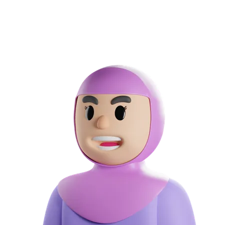 Hijab Mother  3D Icon