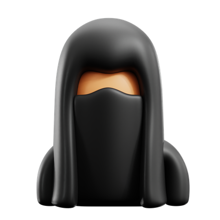 Mulher Hijab  3D Icon