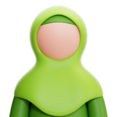 Mulheres hijab  3D Icon